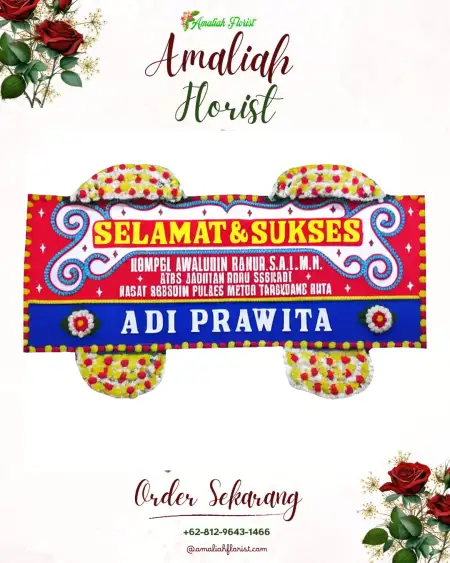 Papan Bunga Ucapan Selamat Kebonromo